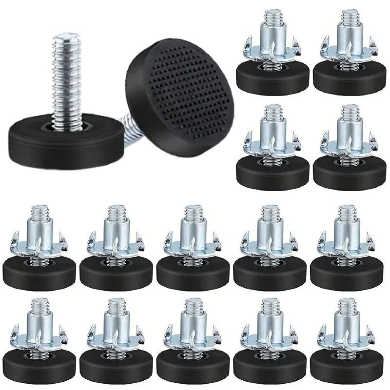 Furniture Leveling Hardware - Coussinets de pieds réglables avec écrous,