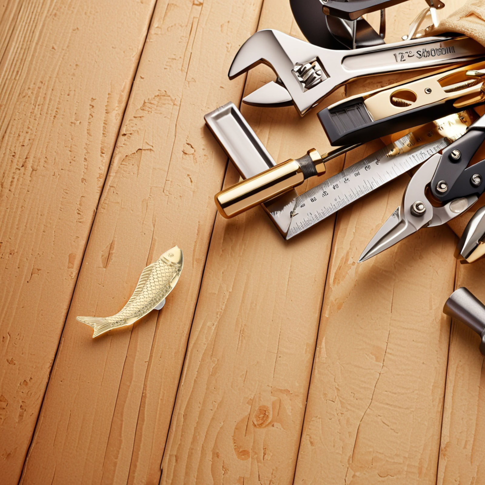 Unique Furniture Hardware Pulls - Poignées décoratives en laiton en forme