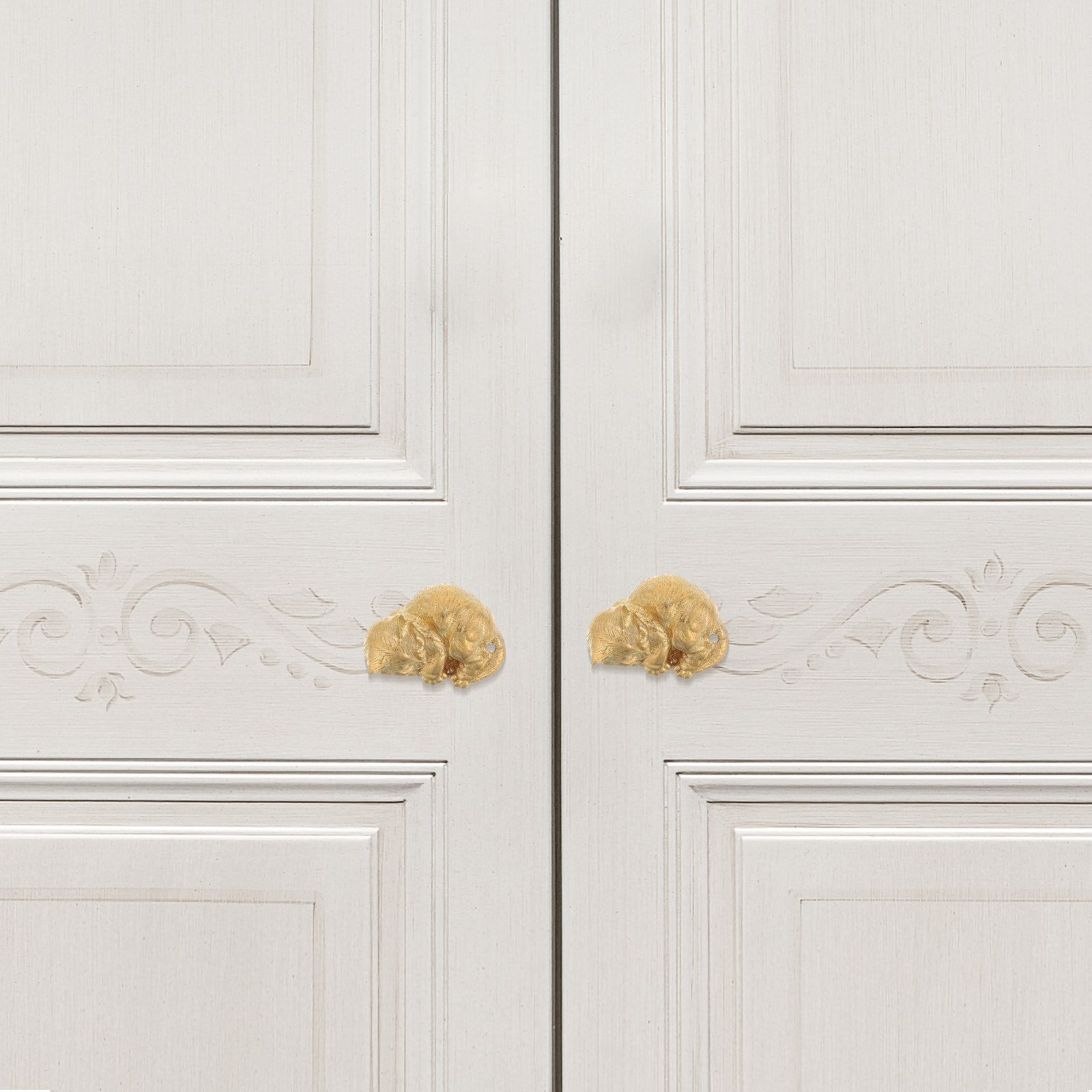 Unique Furniture Hardware Pulls - Poignée de porte en laiton au