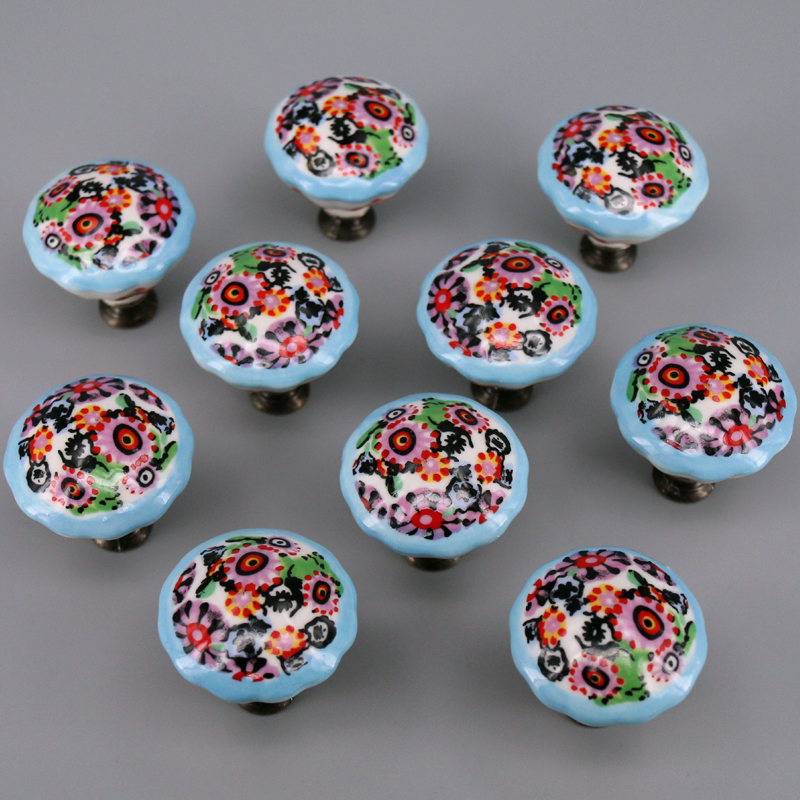 Boutons en céramique colorés,  - Unique Furniture Hardware Pulls avis et prix