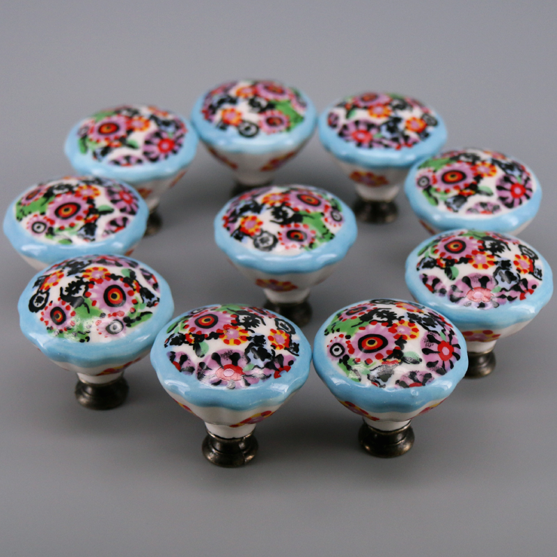 Boutons en céramique colorés,  - Unique Furniture Hardware Pulls avis et prix